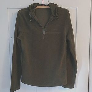 American Eagle Fleece Hoodie, Size L, Army Green Color